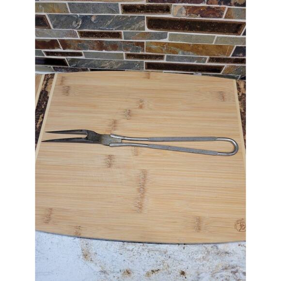 Vintage Grand Forks ND Ice & Fuel Company Advertising Meat Fork - Picture 6 of 8